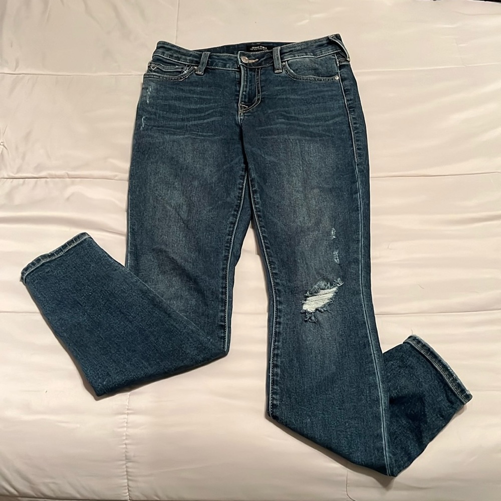 True Religion Jennie Curvy high rise super skinny 27